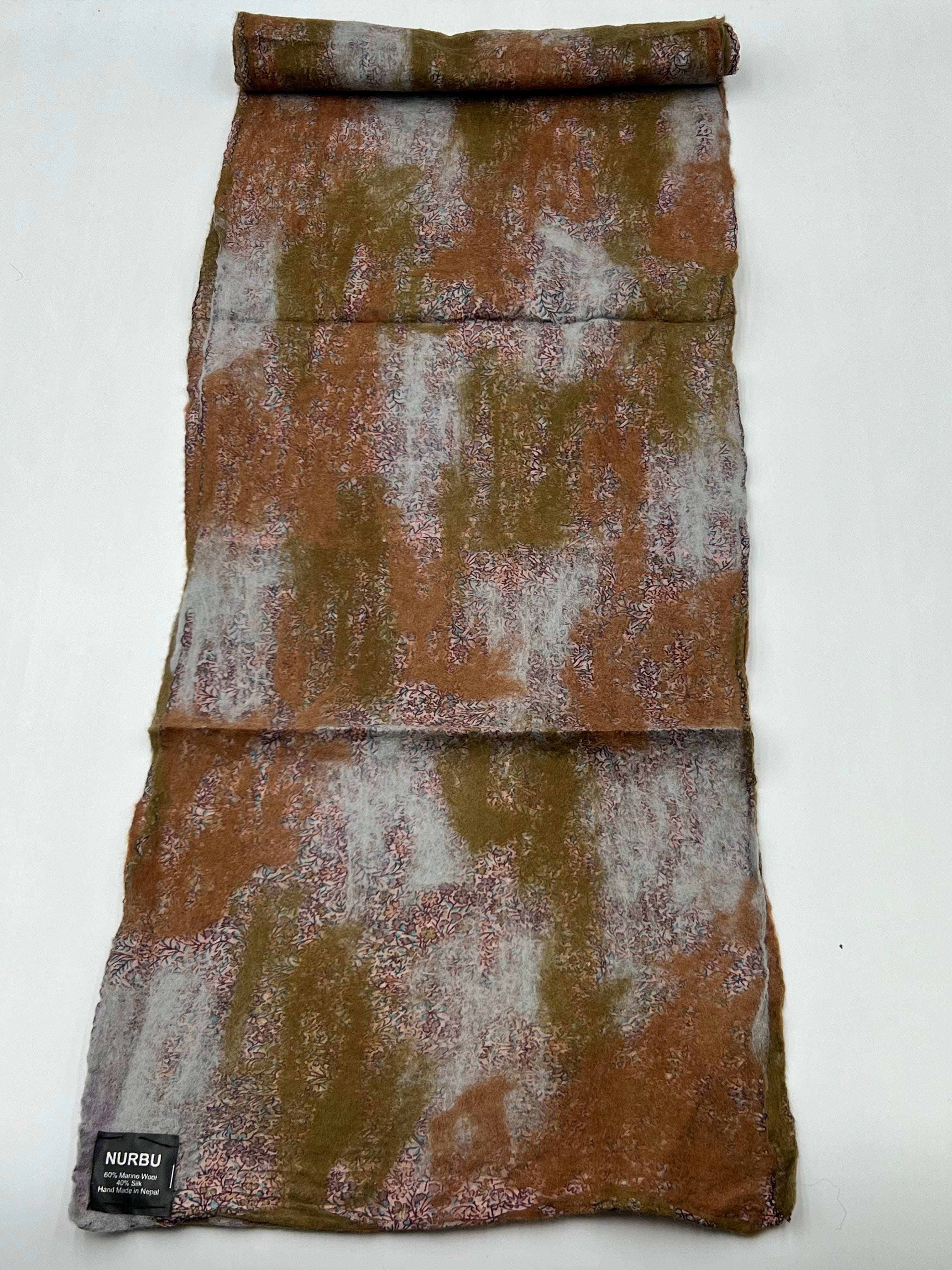 Neck scarf/Headband Silk 130x15cm Murrandi Grey - Ngali main image 1