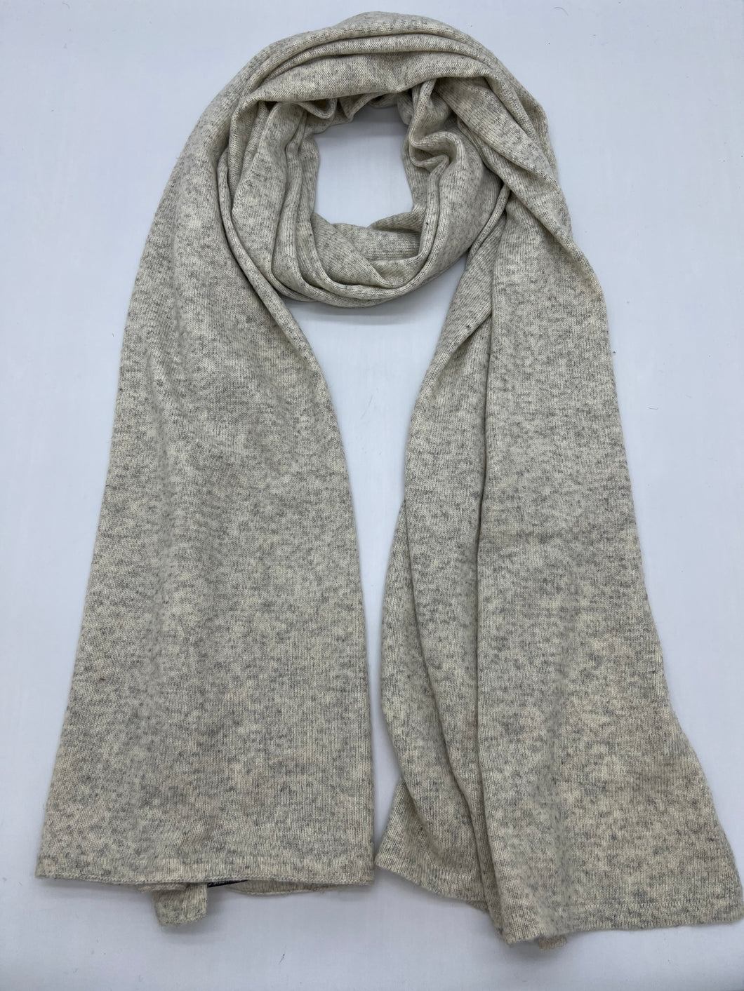 Knitted Muffler (Natural light grey) KM01