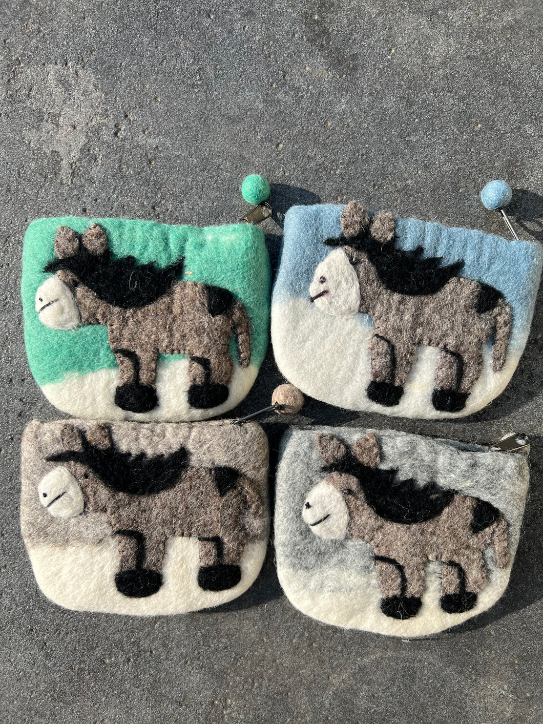 Felt coin purse (CPB26) set of 10