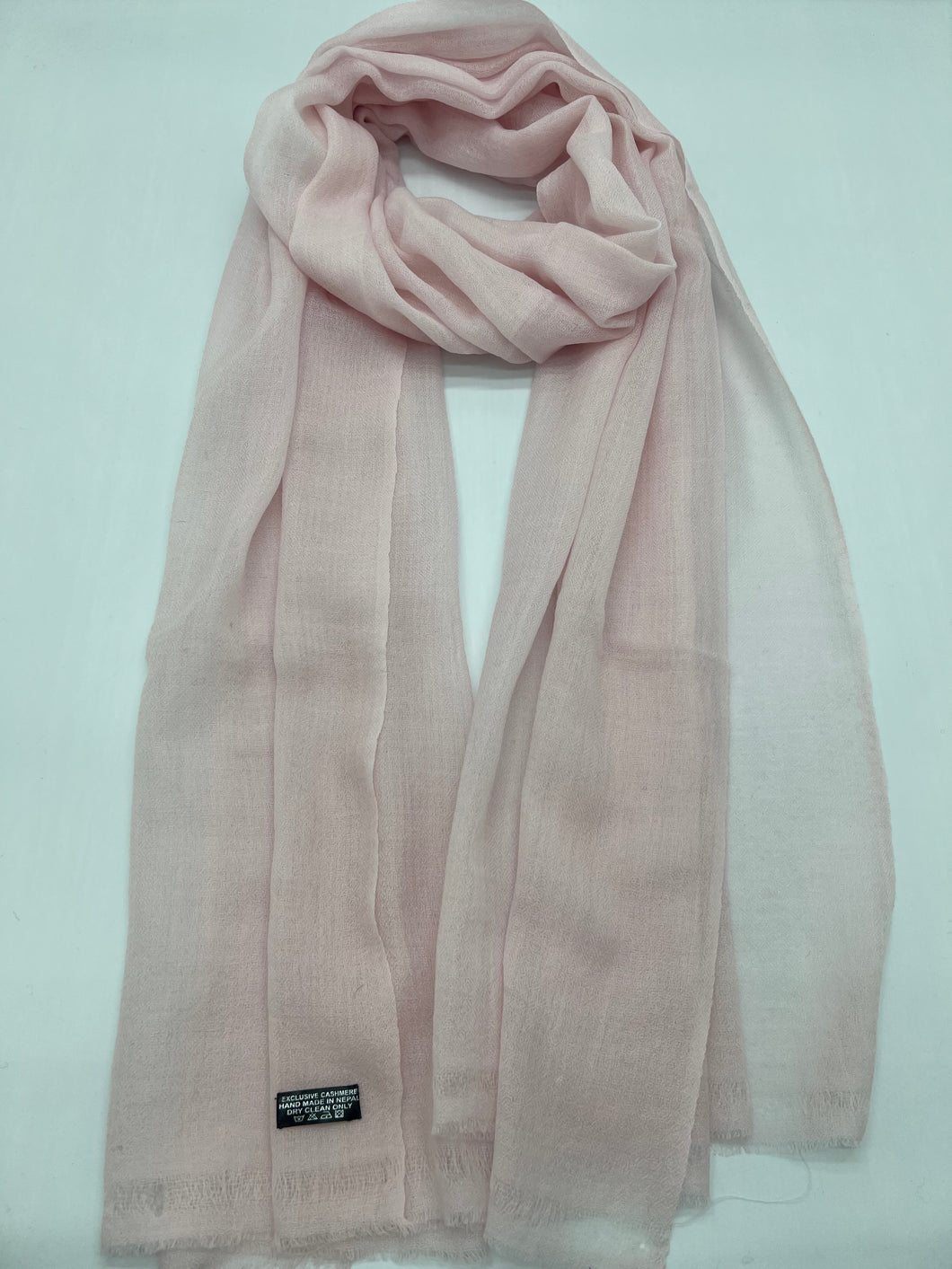 200 count cashmere scarf (Baby pink) 200C32