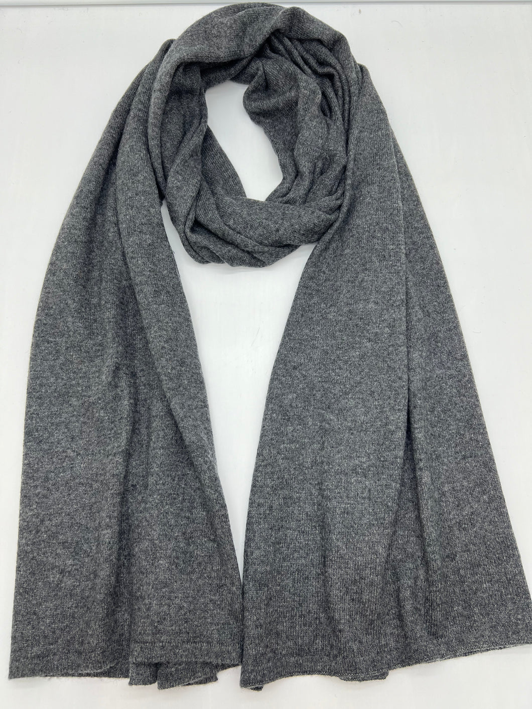 Knitted Muffler (Natural Charcoal ) KM03