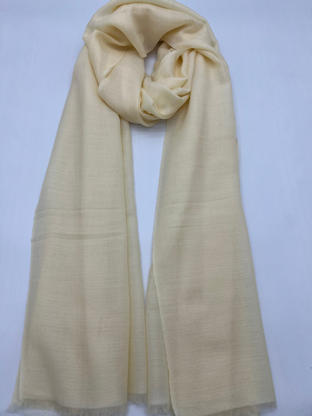 200 count plain scarf (Cream) 200C27