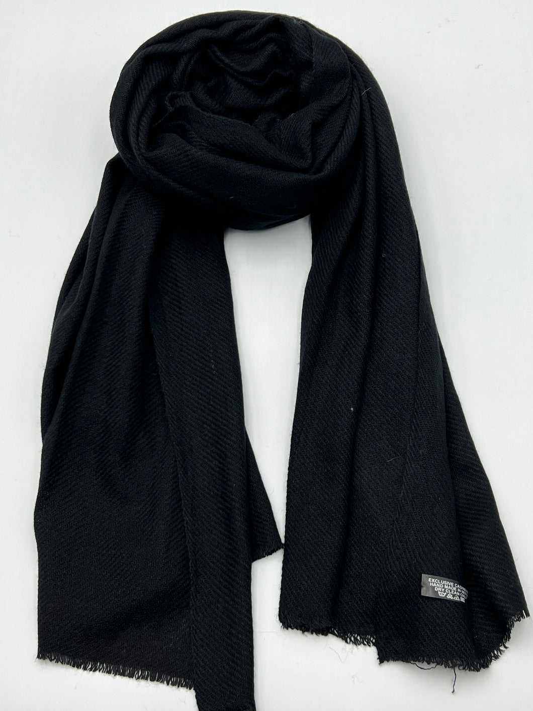 Regular Cashmere Scarf (Black) RCS45