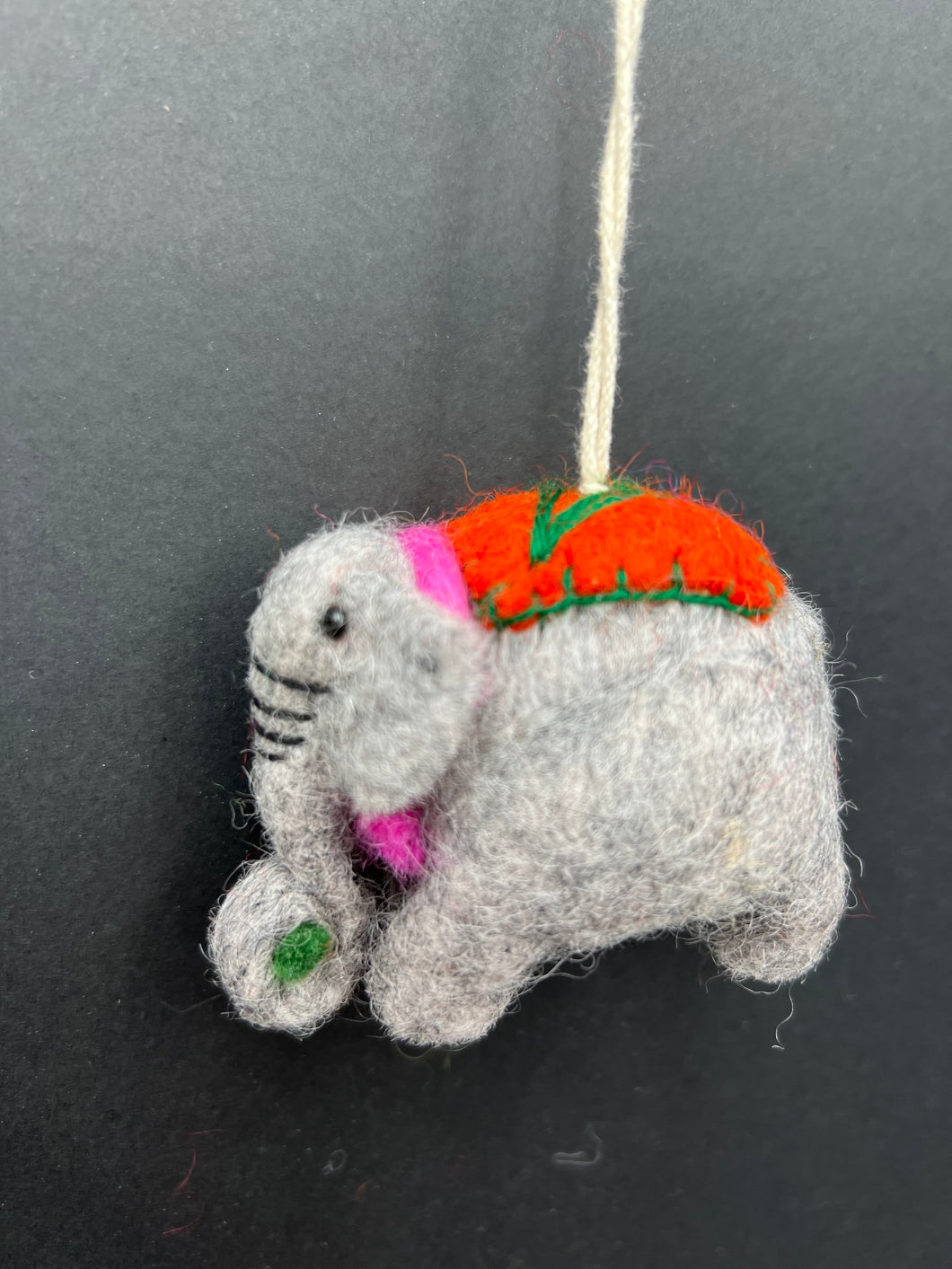 X-Mas Elephant Ornament (OR07) (set of 5)