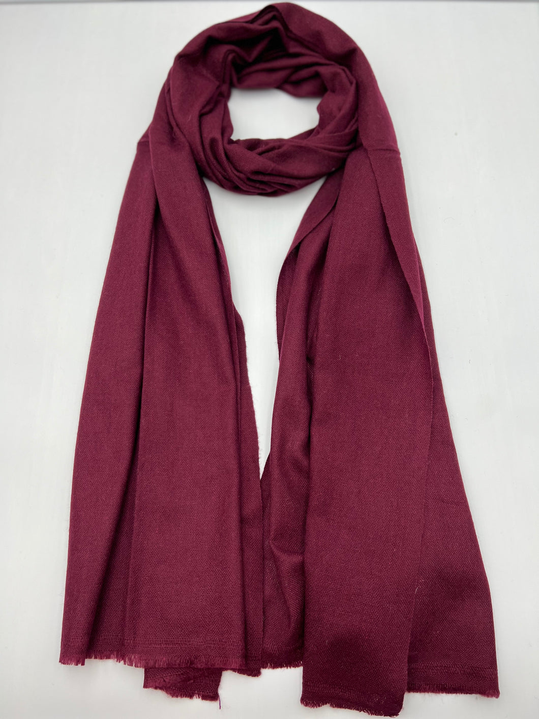 Regular Cashmere Scarf (Wine) RCS49