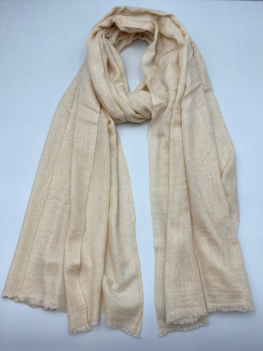 Regular Cashmere Scarf (Cream White) RCS48