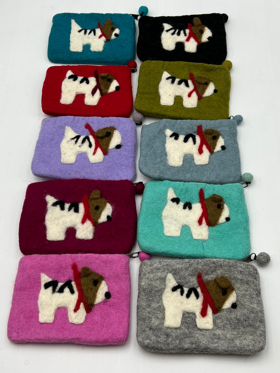 Felt coin purse (CPB20) Set of 10