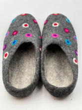 Load image into Gallery viewer, Felted designed slipper (Charcoal) FS01
